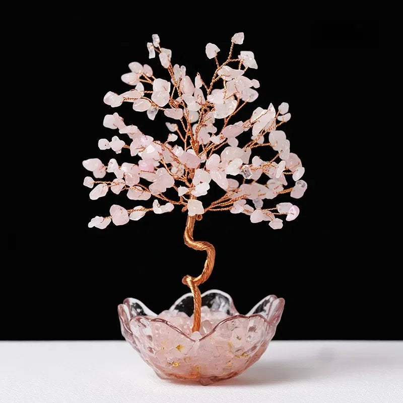 Arbre de Vie en quartz rose