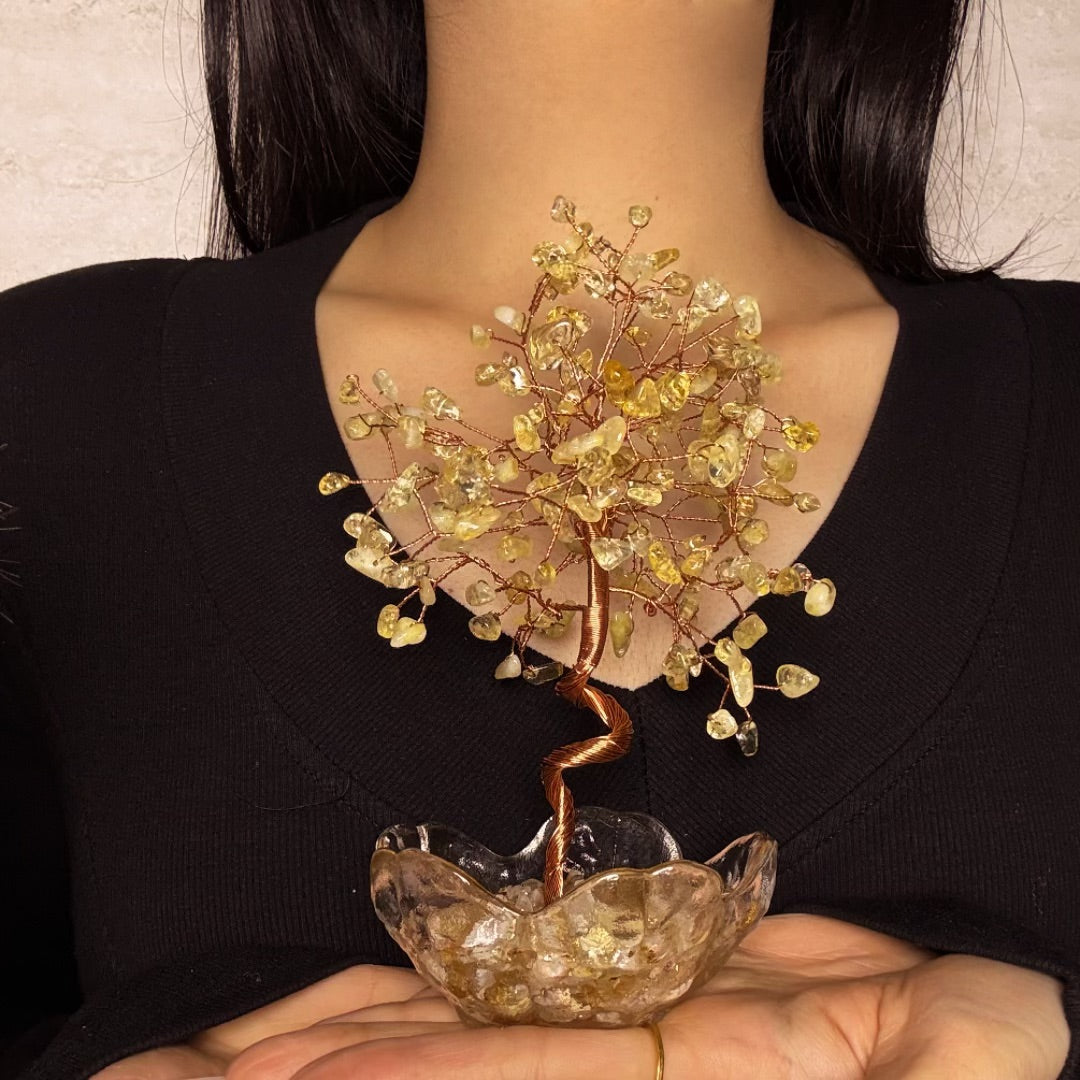 Arbre de Vie en Pierres Naturelles – Joyau Cristallin