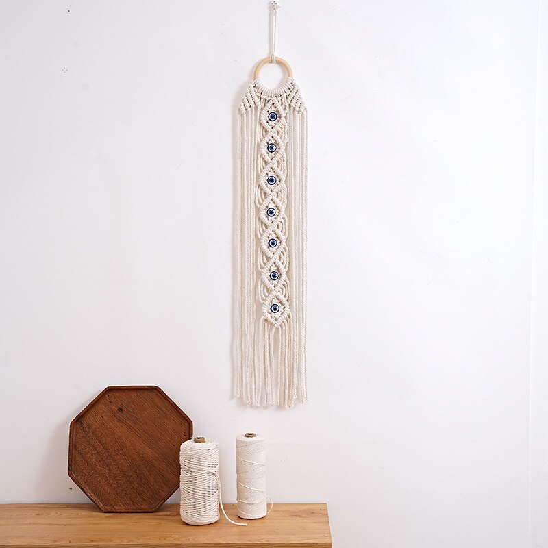 Macramé Dreamcatcher ‘Romantic Shield’ against Evil Eye