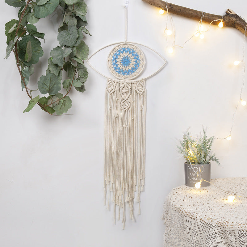 Macramé Dreamcatcher 'Guardian' with Evil Eye Moment Ici