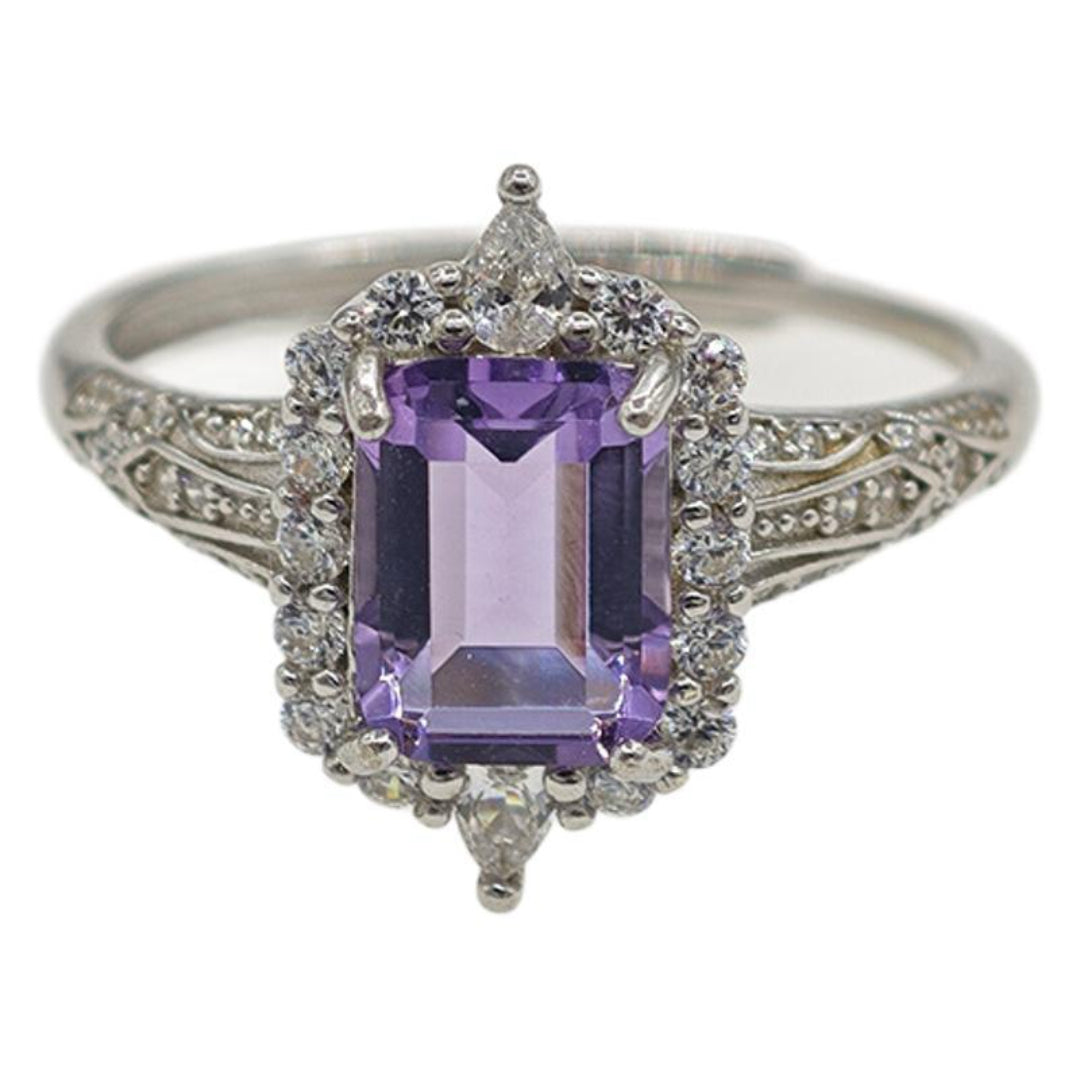 Bague Améthyste – Héritage Royal, Argent