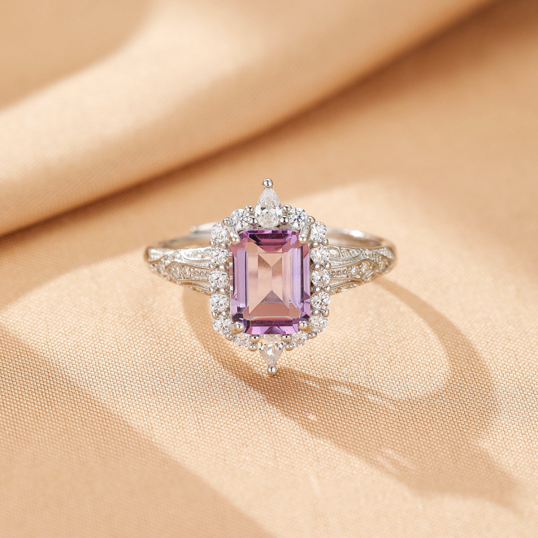 Bague Améthyste – Héritage Royal, Argent