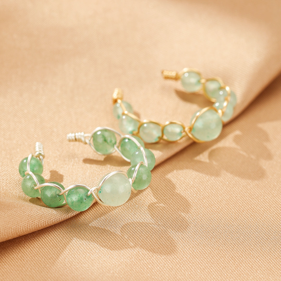 Bague Aventurine – Double Éclat