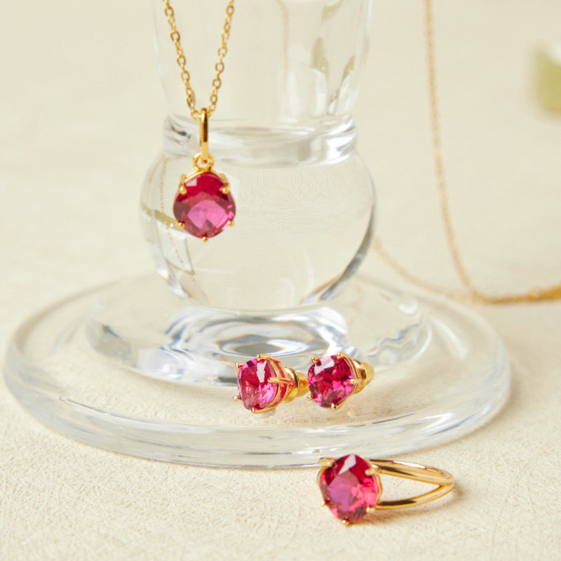 Bague Cornaline – Essence de Vie, Argent Plaqué Or