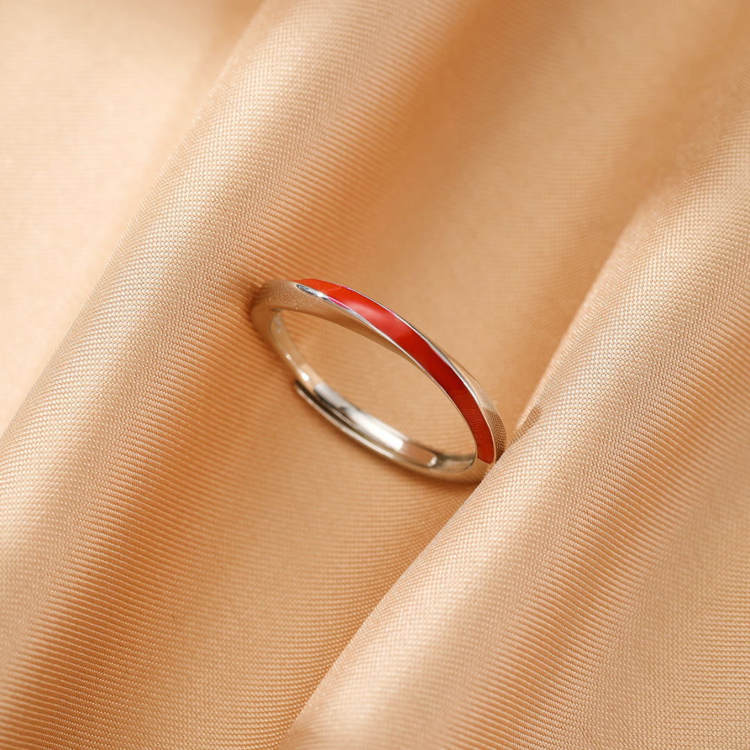 Bague Couple – Lien Ardent, Argent