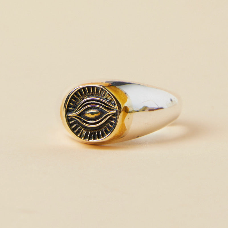 Men's Ring – Evil Eye, Silver