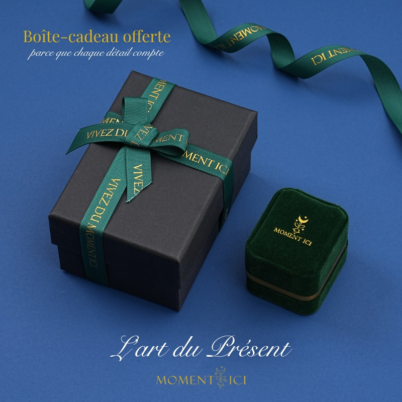 Moment Ici emballage cadeau bague homme