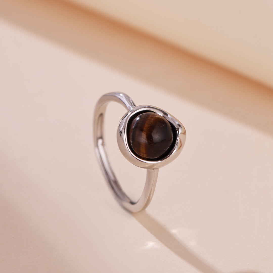 Bague Œil de Tigre – Aura Protectrice, Argent