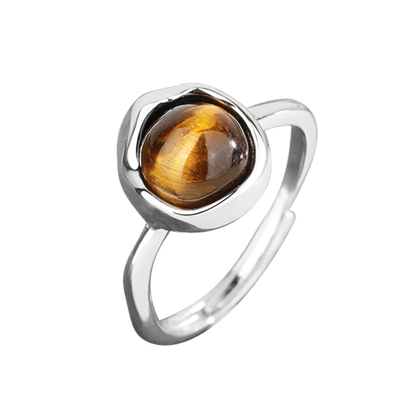 Bague Œil de Tigre – Aura Protectrice, Argent