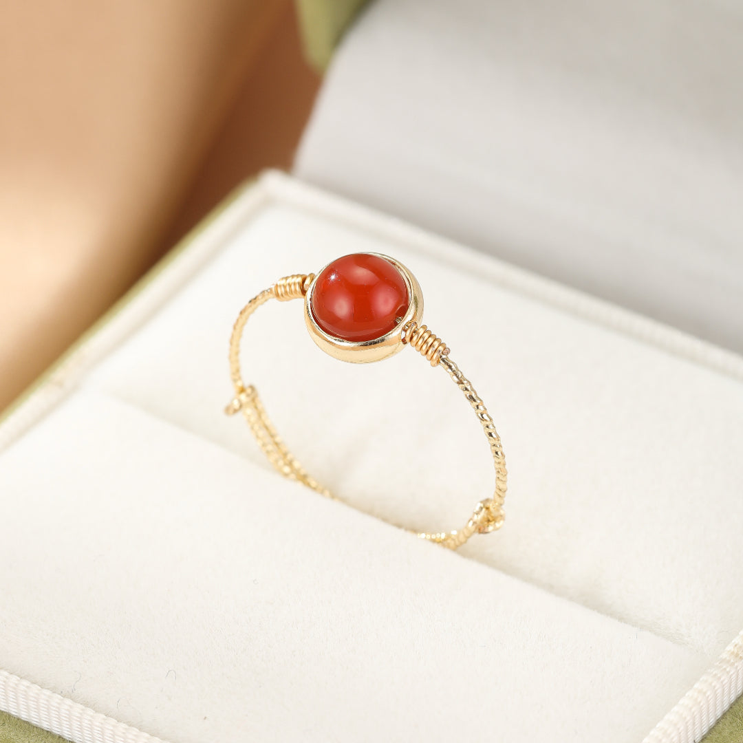 Natural Stone Ring – Mystery and Harmony