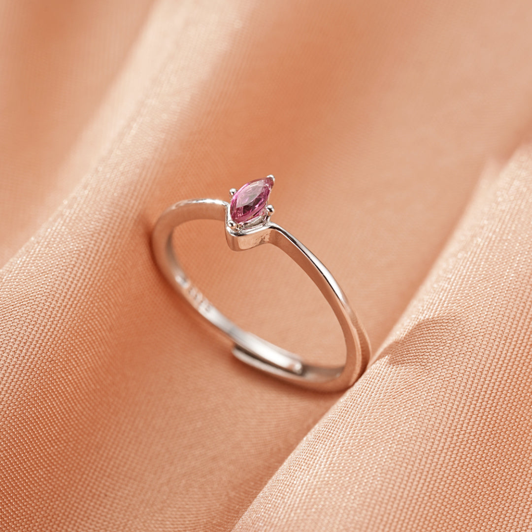 Tourmaline Ring – Celestial Promise, Silver