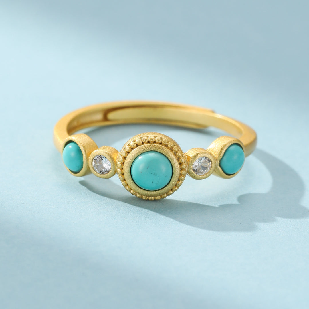 Bague Turquoise – Mirage Éternel, Argent