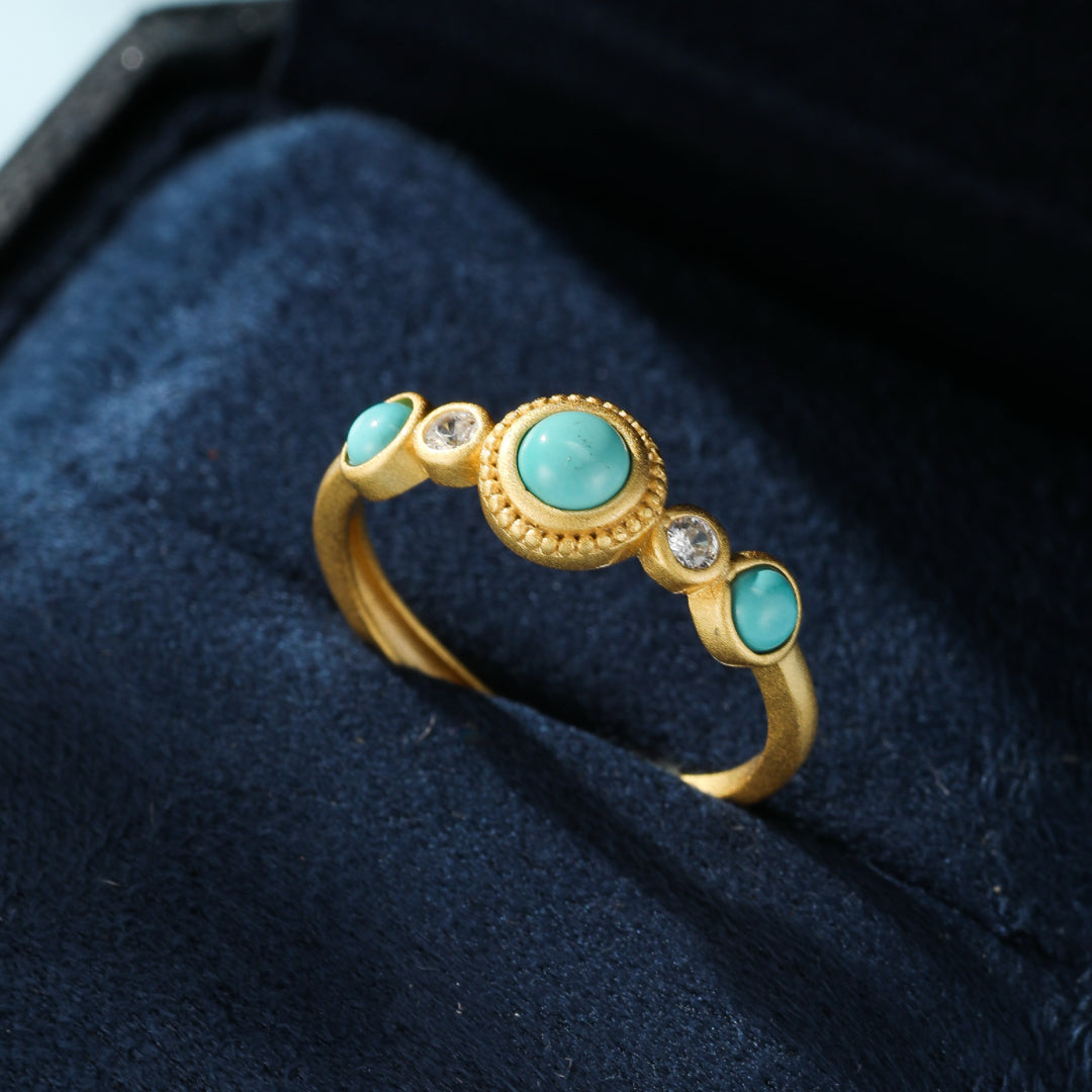 Bague Turquoise – Mirage Éternel, Argent