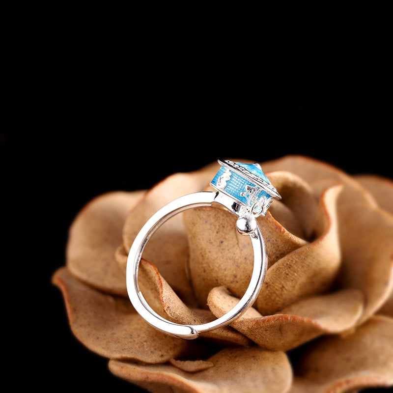 Bague Chakras Tournants – Sérénité Infinité, Argent