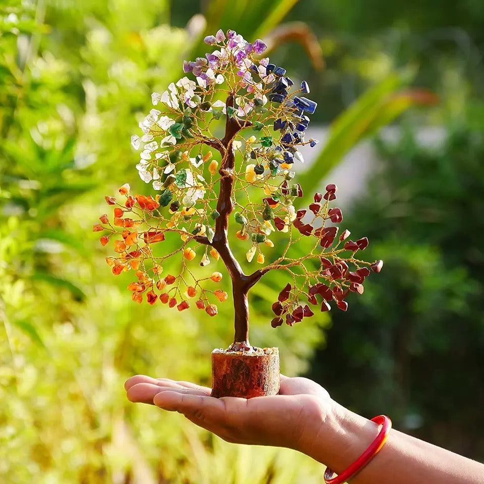 Nature's Beauty - 7 Chakra Gemstone Tree of Life