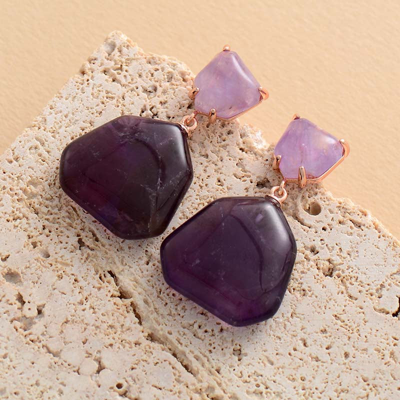 Boucles d'Oreilles Améthyste – Apaisement
