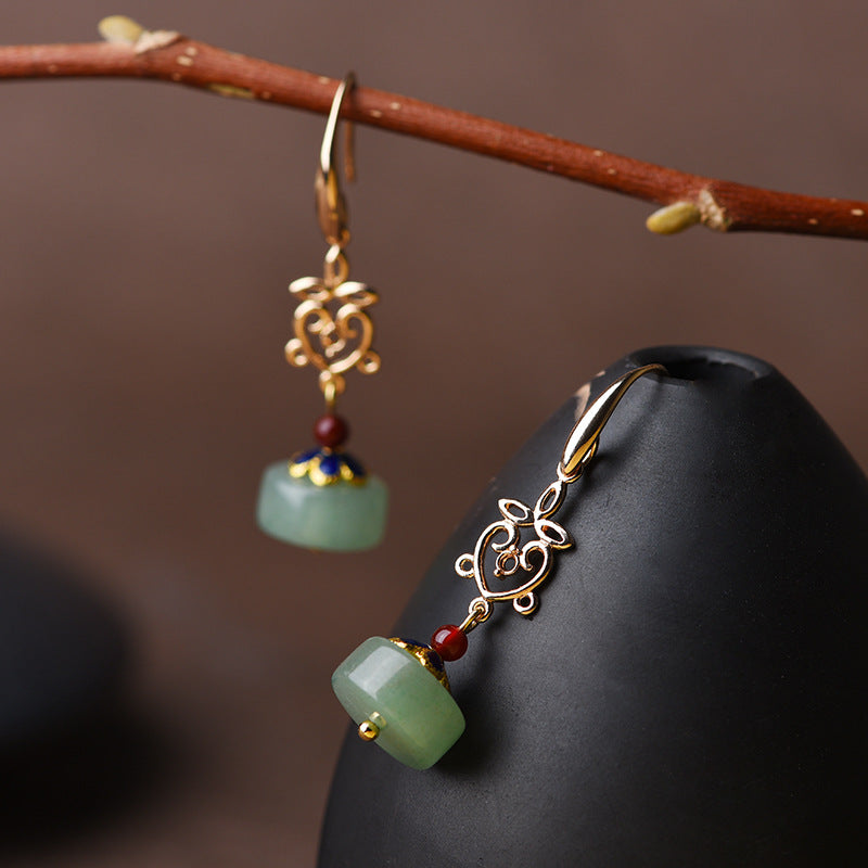 Boucles d'Oreilles Aventurine – Confiance