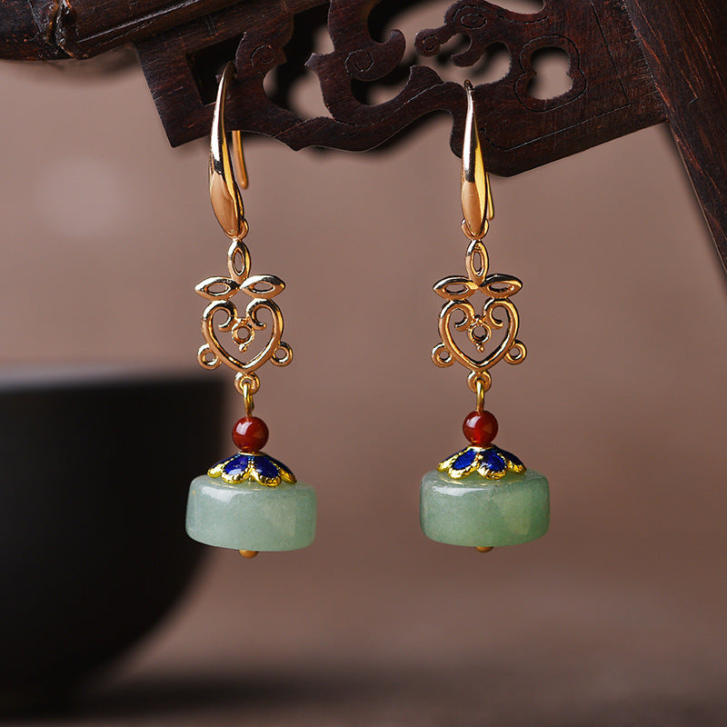 Boucles d'Oreilles Aventurine – Confiance
