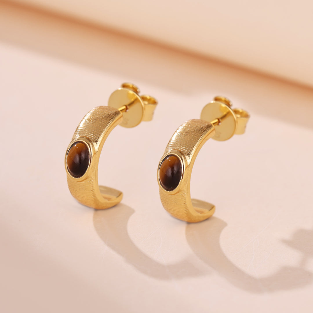 Tiger's Eye Earrings – Mystical Circus
