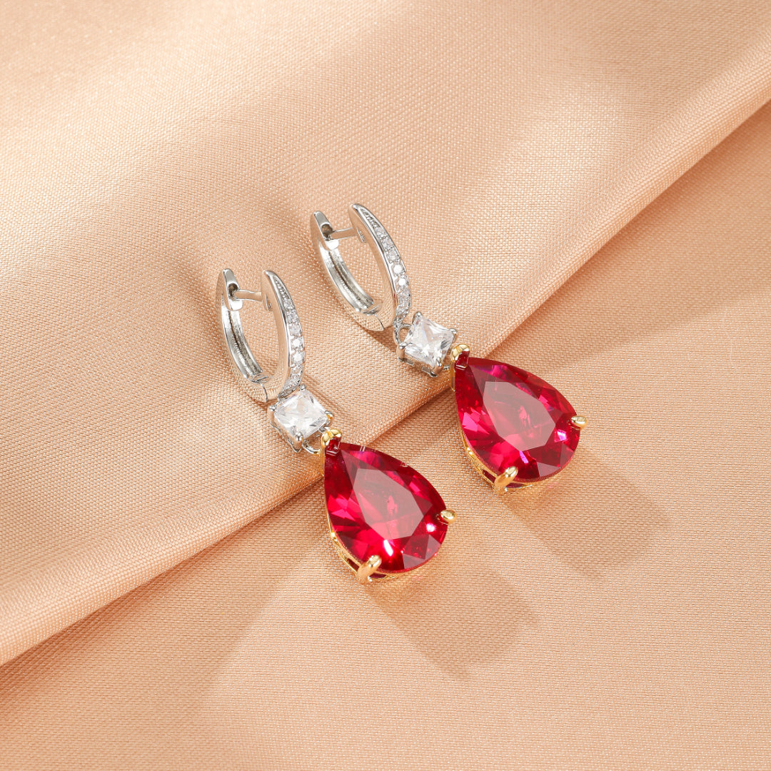 Boucles d’Oreilles Cornaline – Larmes Impériales