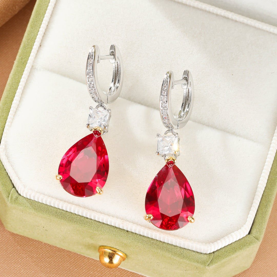 Boucles d’Oreilles Cornaline – Larmes Impériales