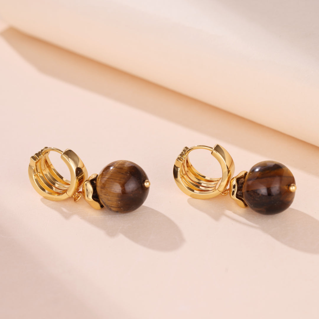 Tiger's Eye Earrings – Wild Radiance
