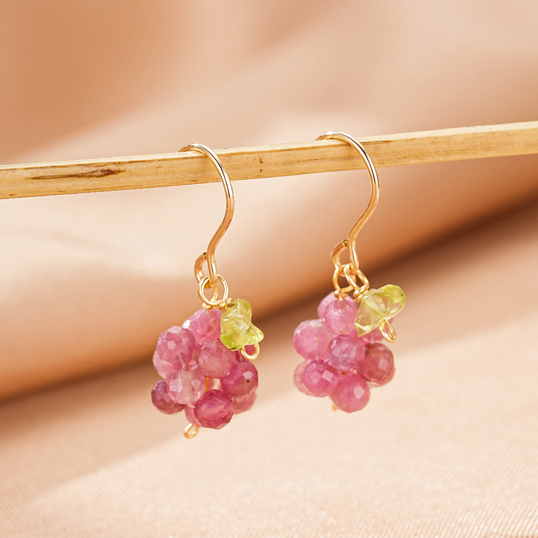 Boucles d’Oreilles Tourmaline – Délice Vigne