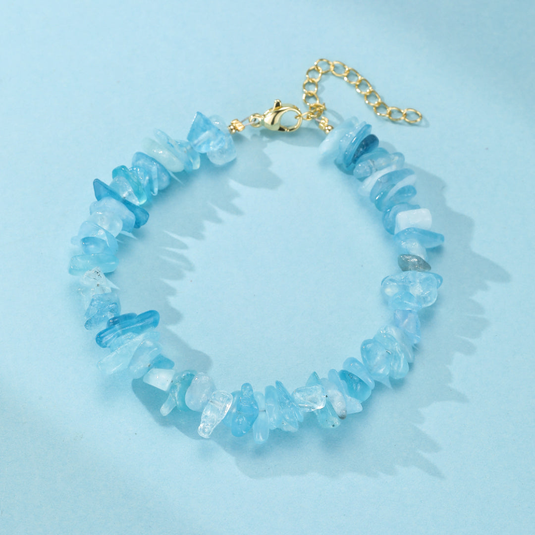 Bracelet Aigue Marine – Trésor des Flots