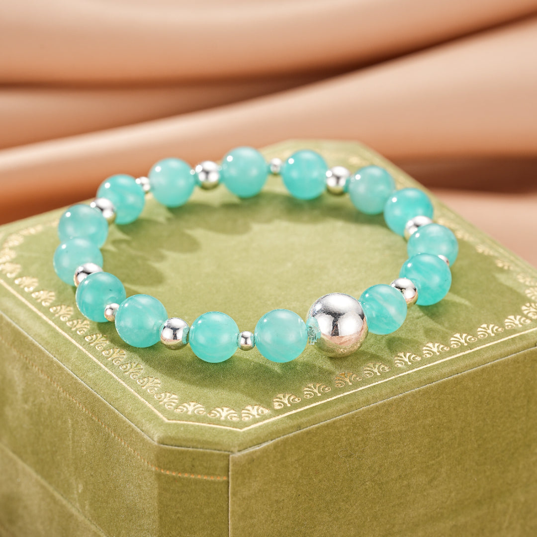 Amazonite Bracelet – Pure Energy, Silver