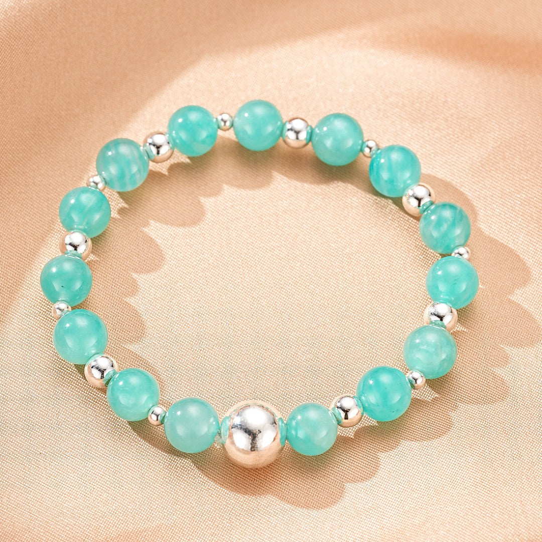 Amazonite Bracelet – Pure Energy, Silver