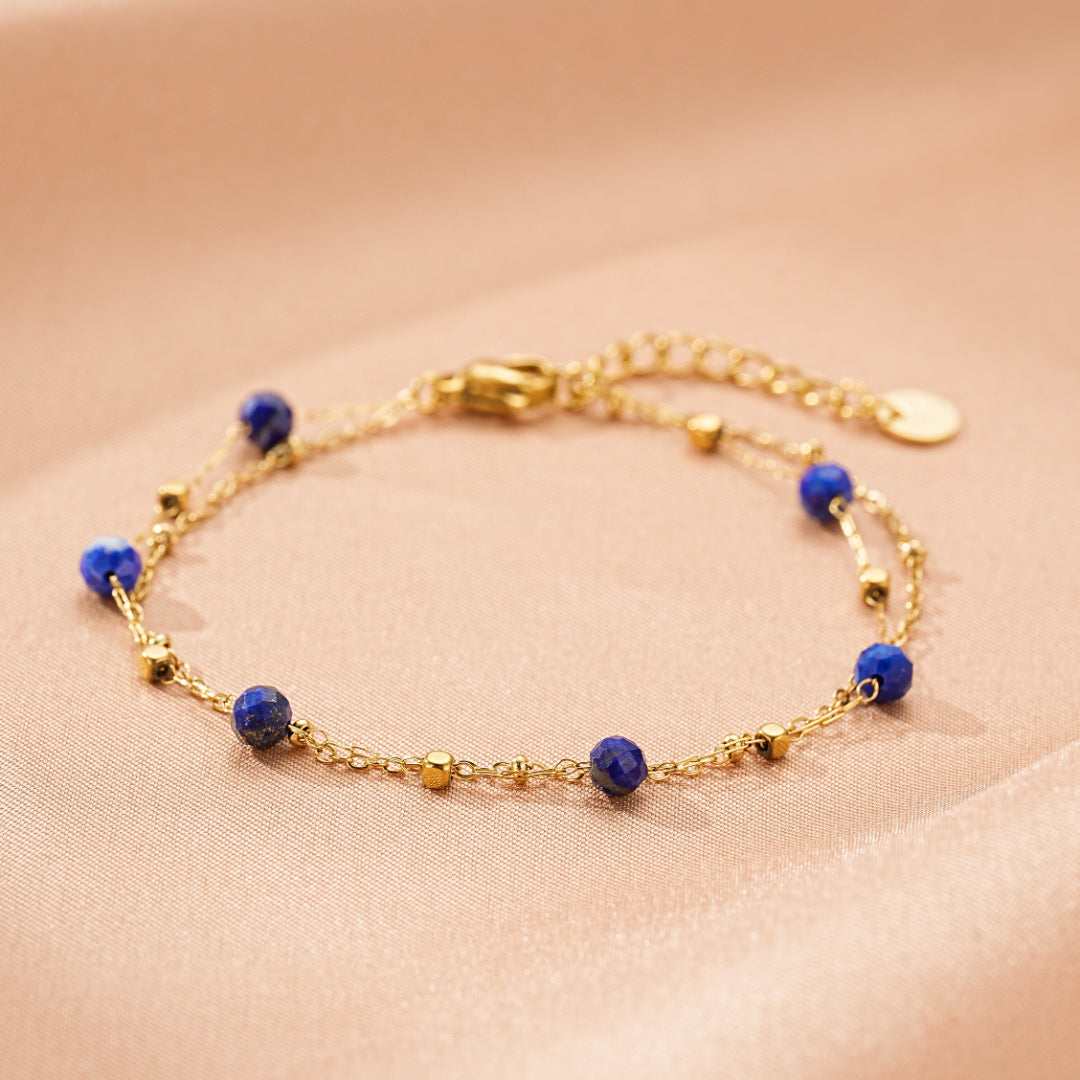 Bracelet Amazonite/Lapis Lazuli – Constellation Fine