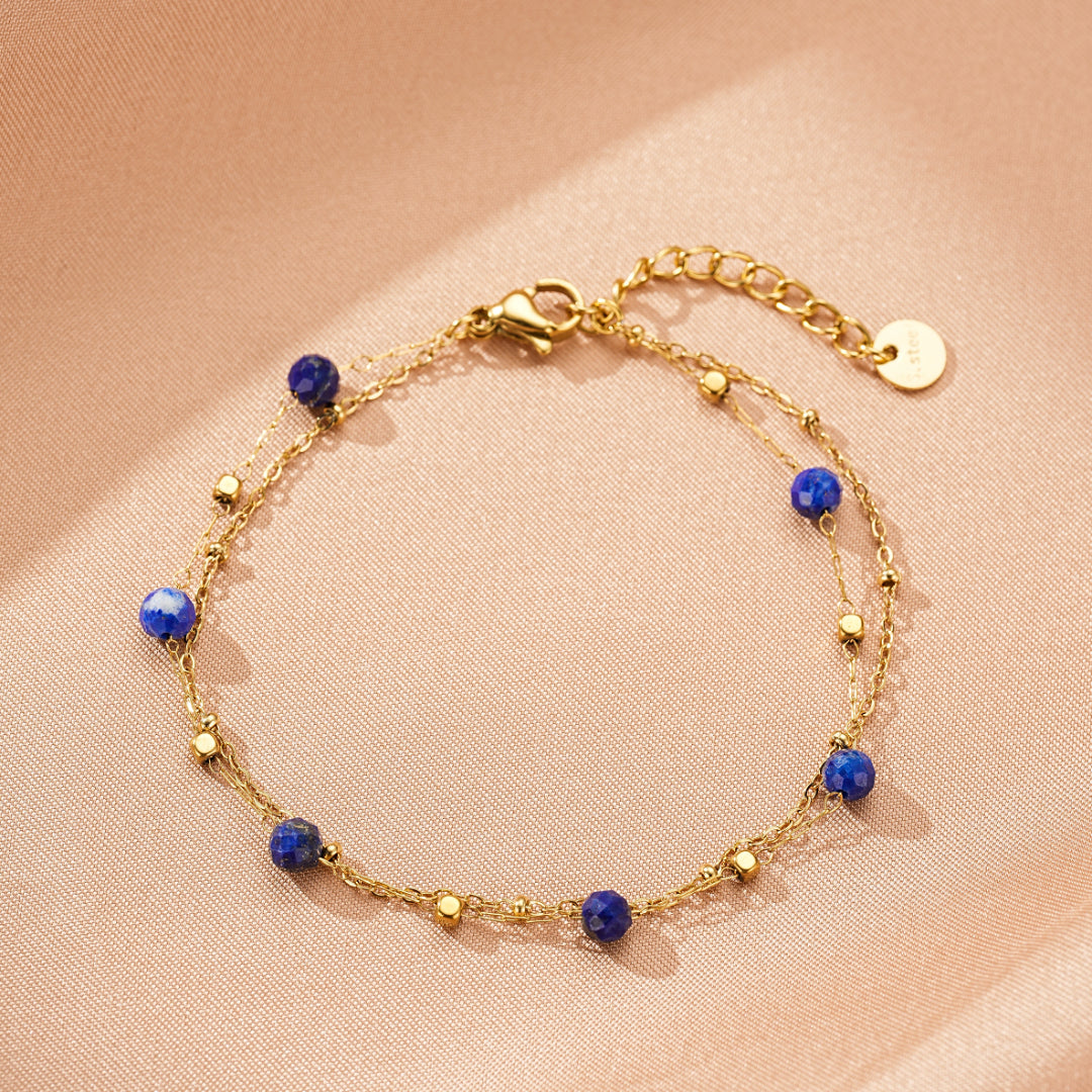Bracelet Amazonite/Lapis Lazuli – Constellation Fine