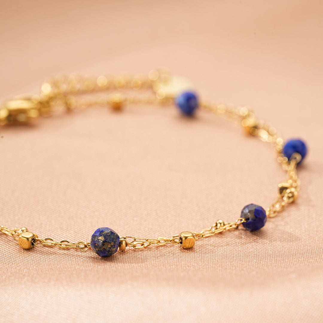 Bracelet Amazonite/Lapis Lazuli – Constellation Fine