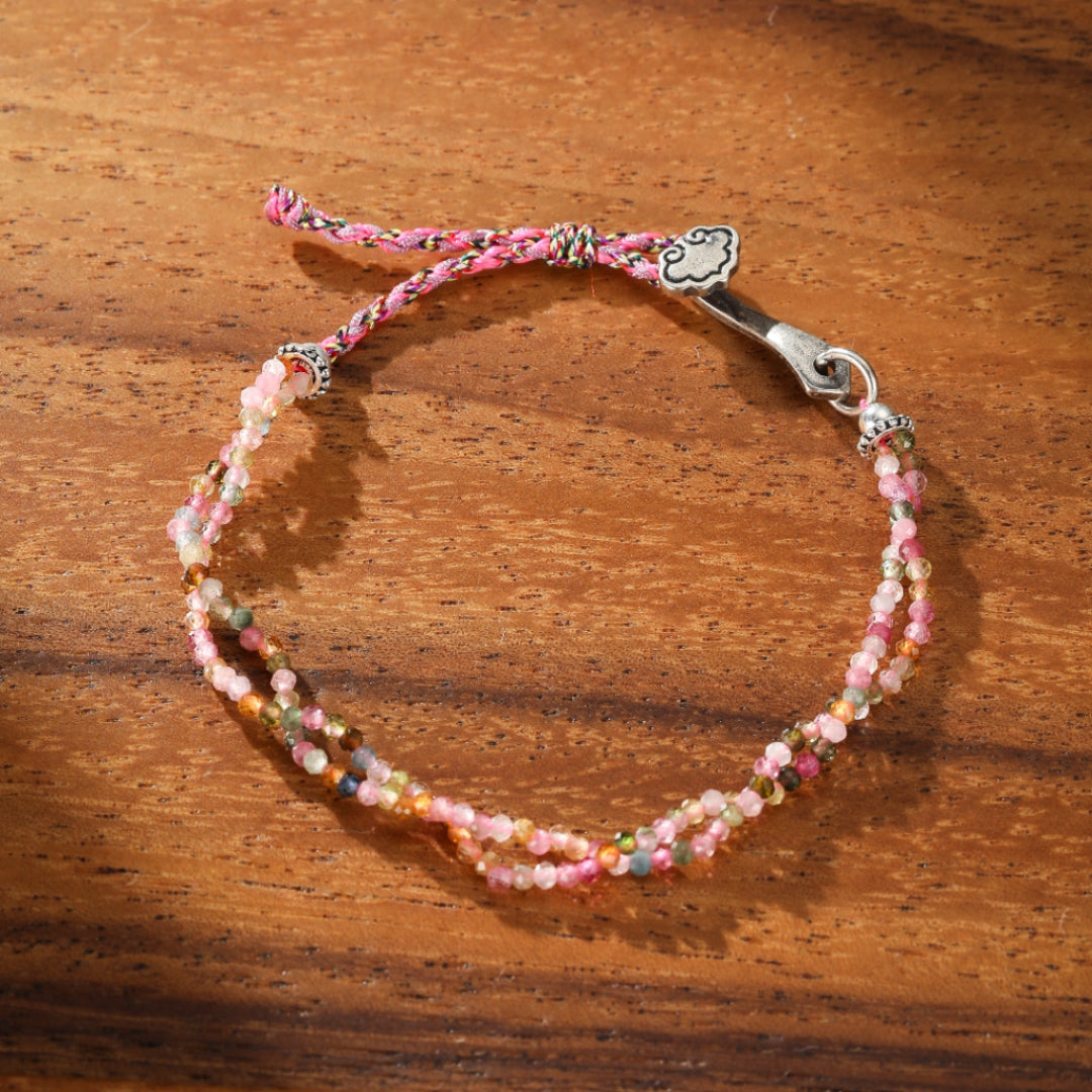 Bracelet Amazonite ou Tourmaline – Essence, Argent