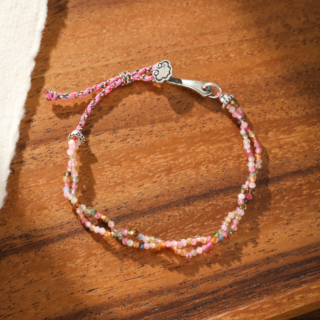 Bracelet Amazonite ou Tourmaline – Essence, Argent