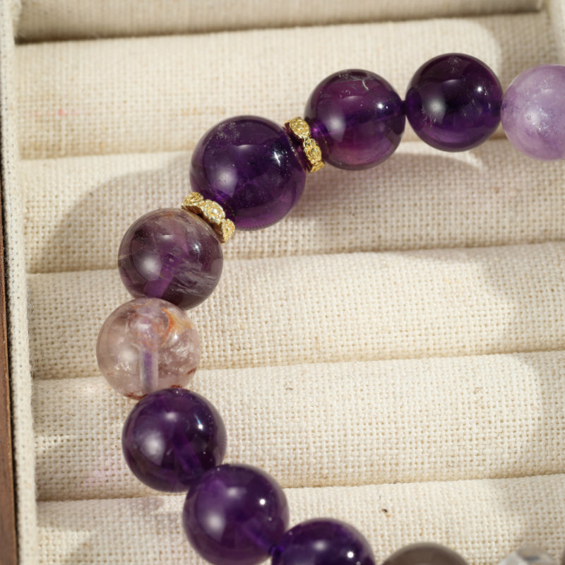 Bracelet Améthyste – Magie Lilas