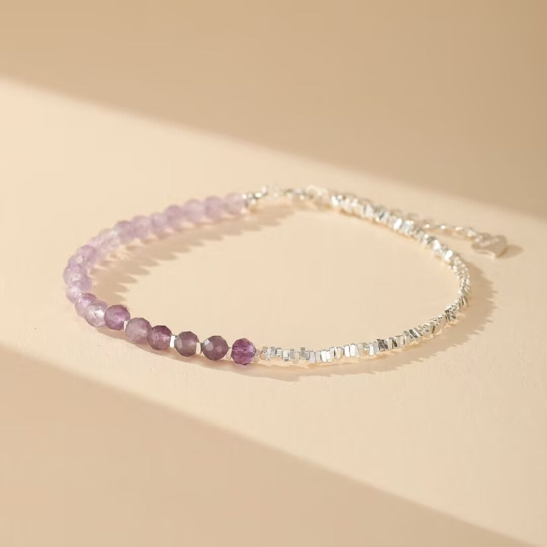 Bracelet Améthyste – Ombres de Lavande, Argent 925