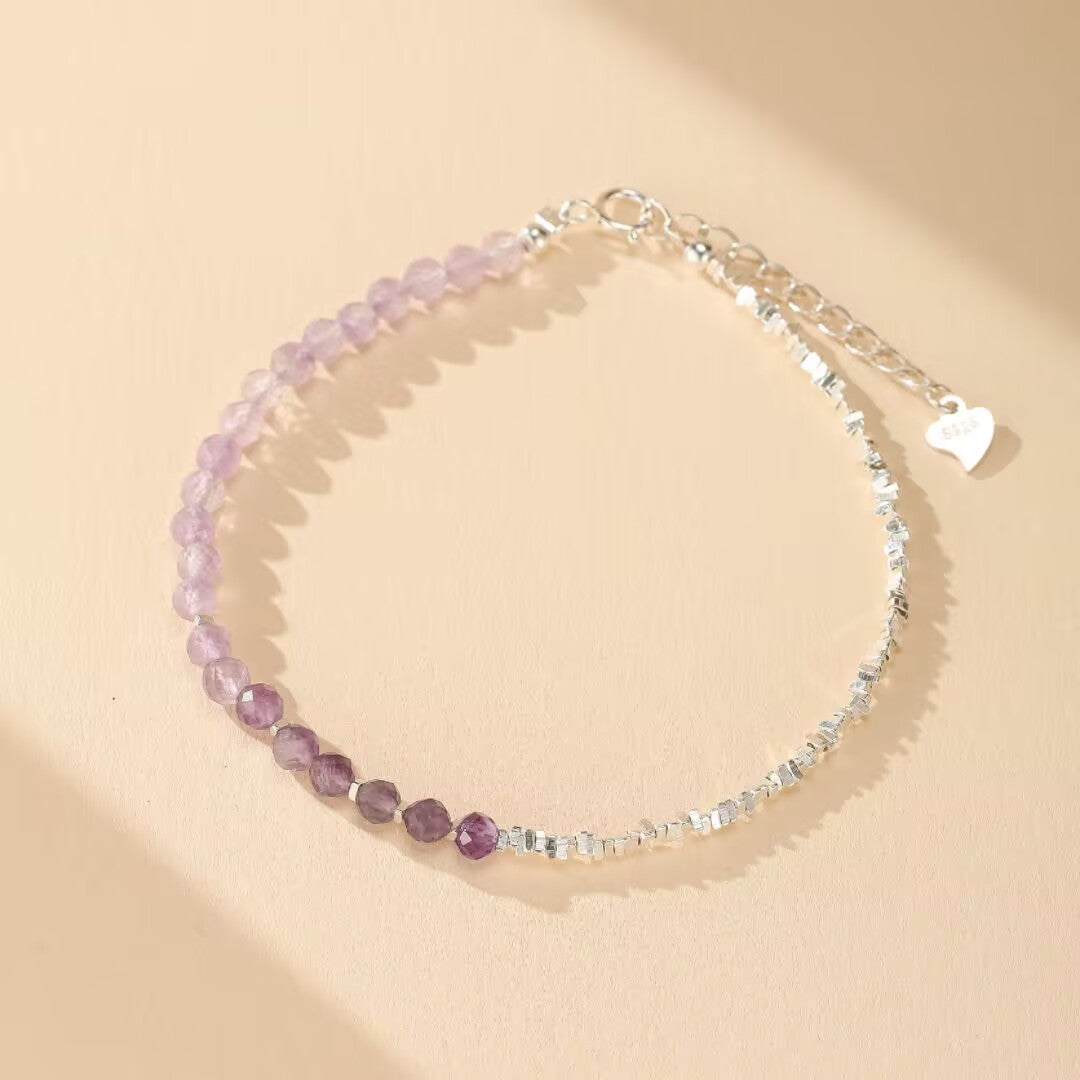 Bracelet Améthyste – Ombres de Lavande, Argent 925