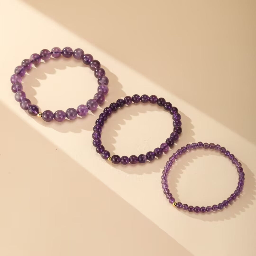 Bracelet Améthyste – Vibrations Pures, Argent 925