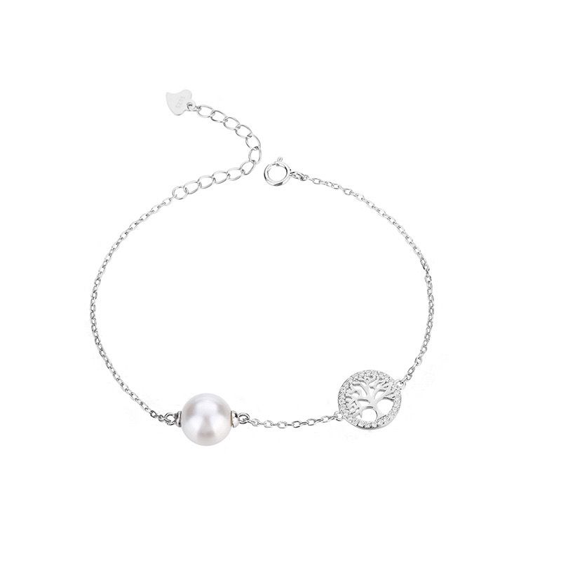 Bracelet Arbre de Vie et Perle – Vitalité, Argent 925