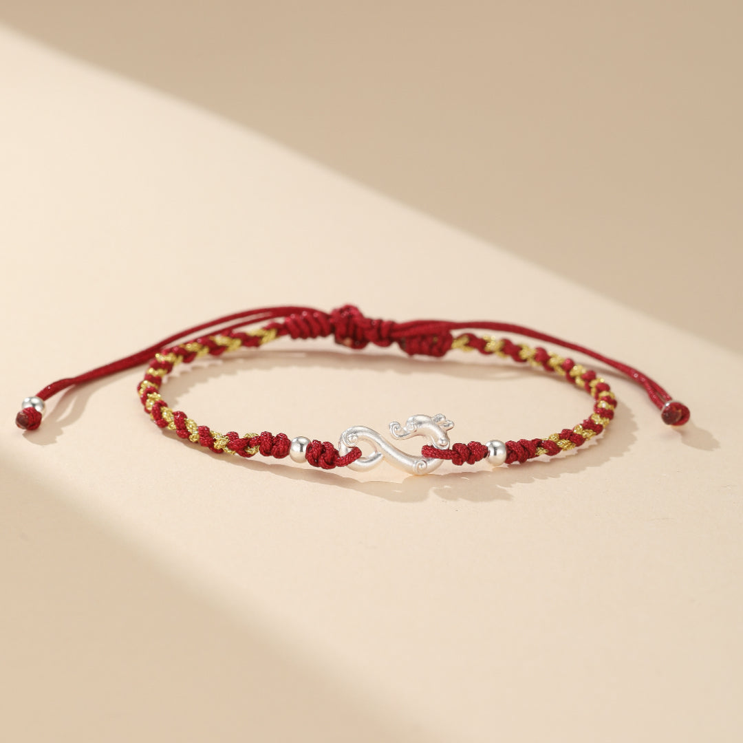 Bracelet Couple Dragon – Duo Passion, Argent 999