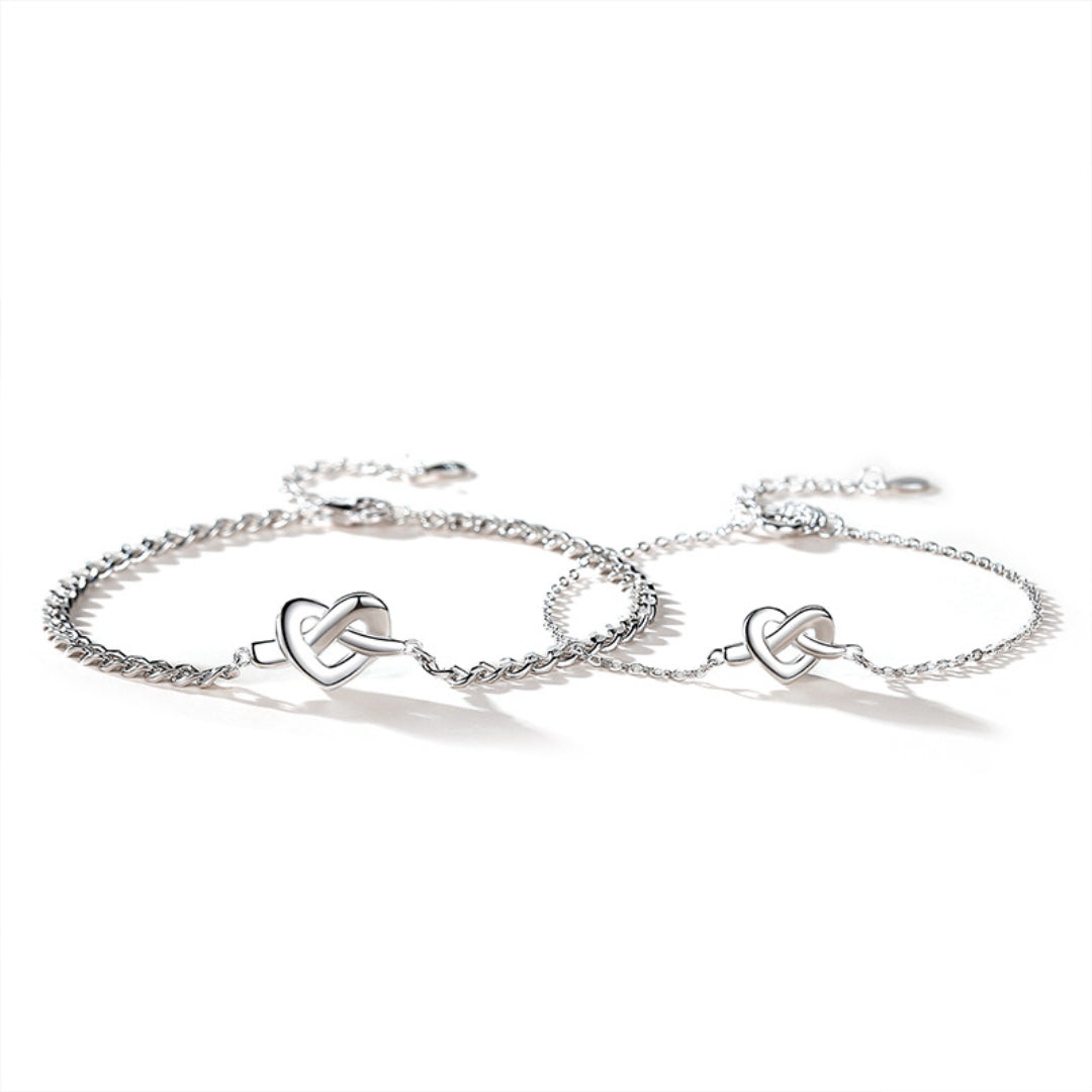 Couple Bracelet – Infinite Promise, Silver