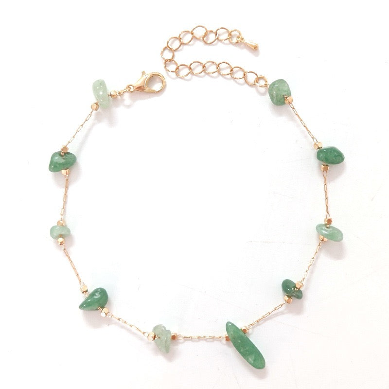 Anklet Bracelet Agate – Colorful Sparkle, Mysterious Material