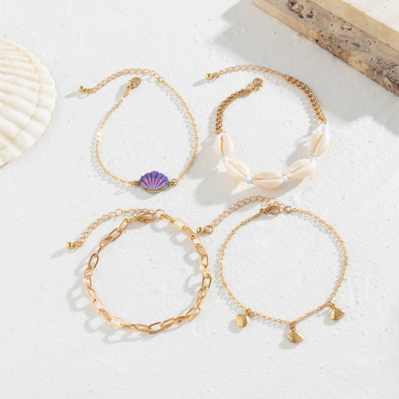 Bracelet de Cheville Coquillage – Caresse de l'Atlantide