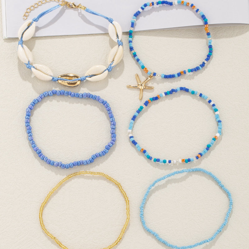 Bracelet de Cheville Coquillage – Étoile de Mer