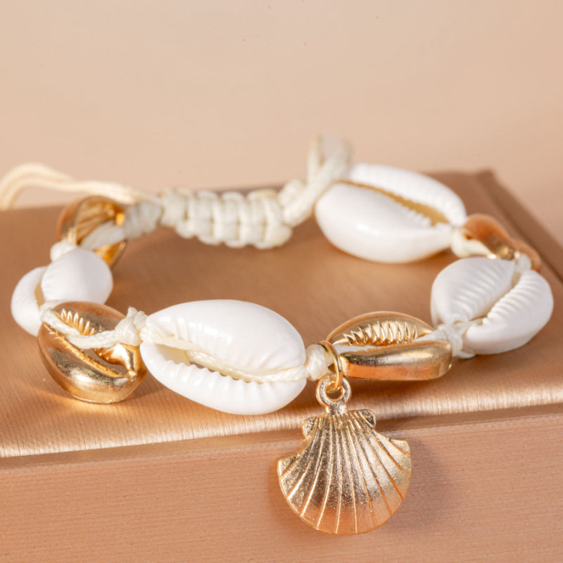 Bracelet de Cheville Coquillage – Perle des Mers
