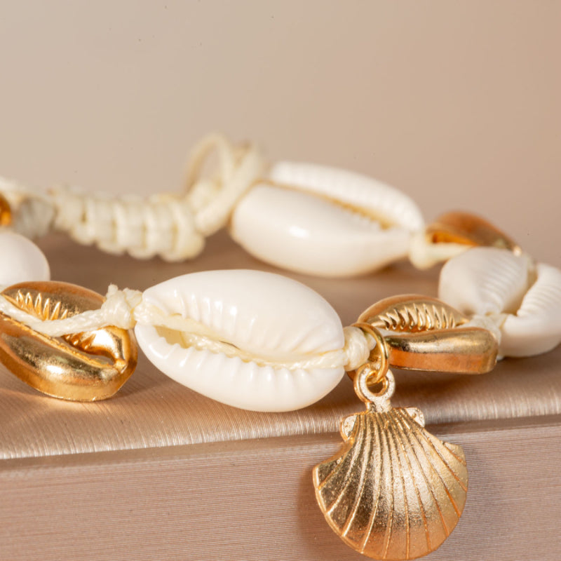 Bracelet de Cheville Coquillage – Perle des Mers