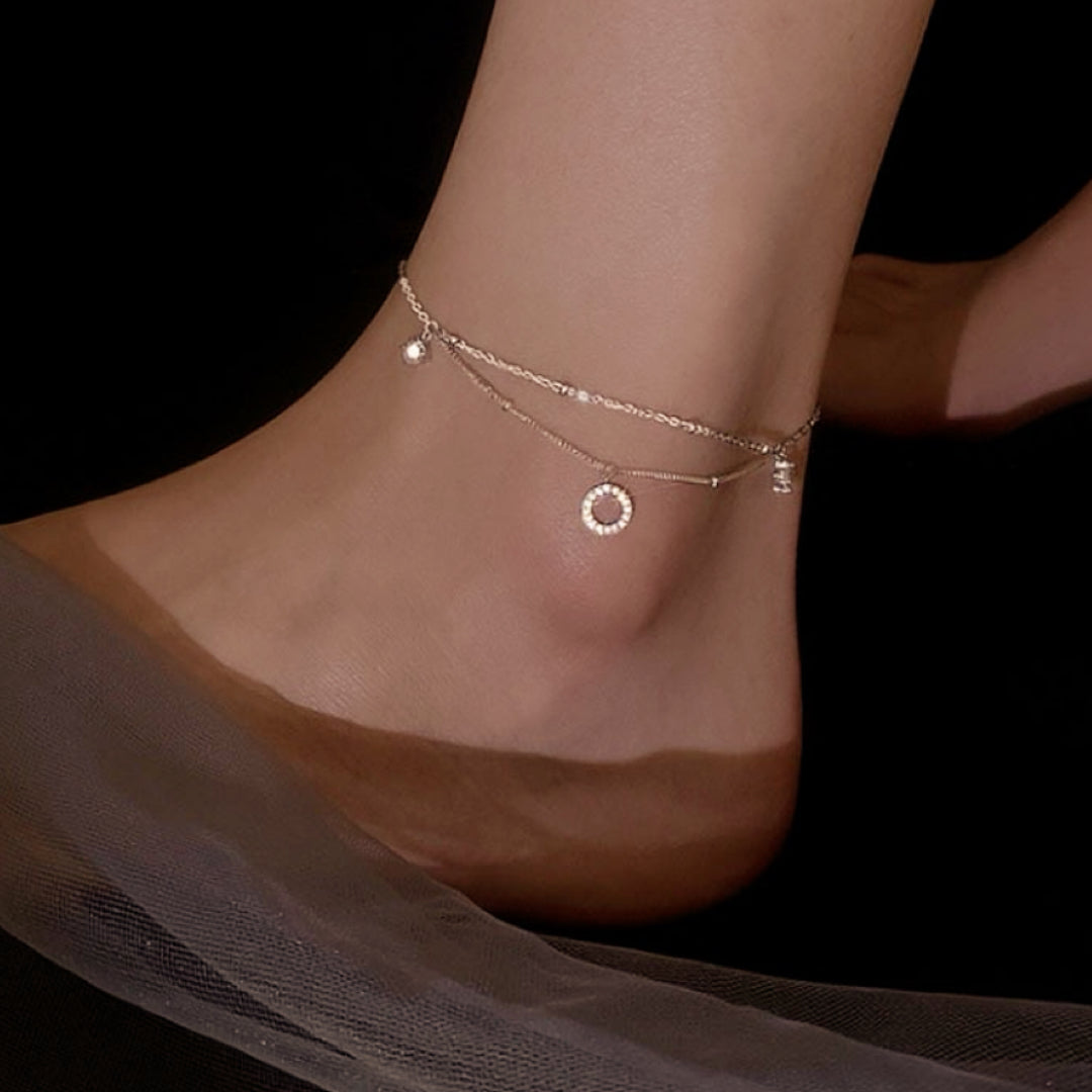 Bracelet de Cheville – Élégance Minimaliste, Argent 925