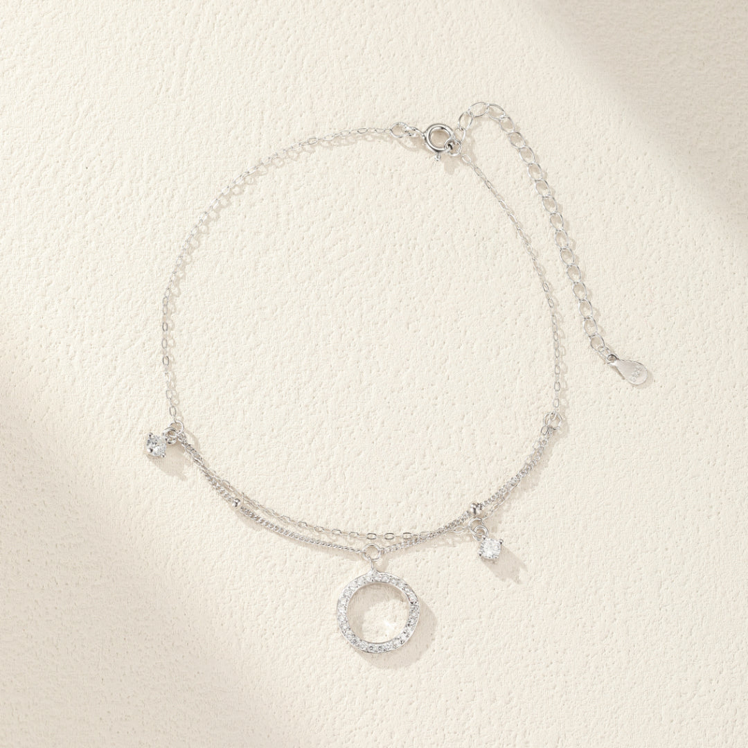 Bracelet de Cheville – Élégance Minimaliste, Argent 925
