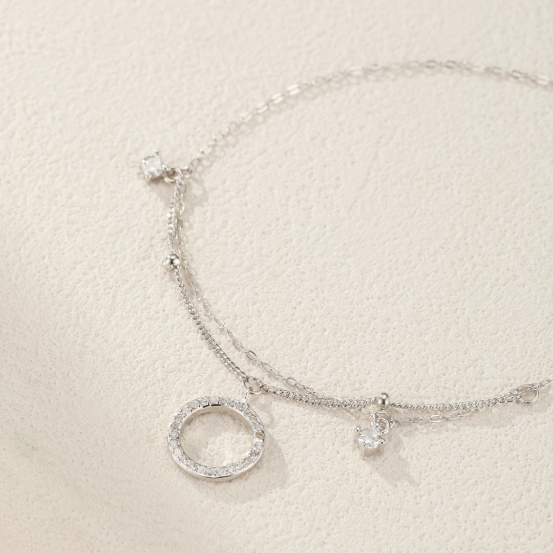 Bracelet de Cheville – Élégance Minimaliste, Argent 925